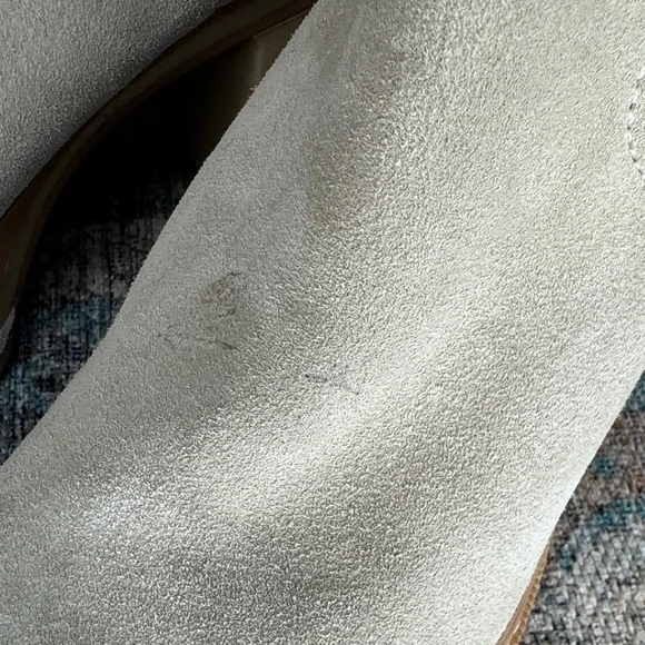 Steve Madden Lexa Cream Neutral Chunky Heeled Bootie 9 - Picture 4 of 14